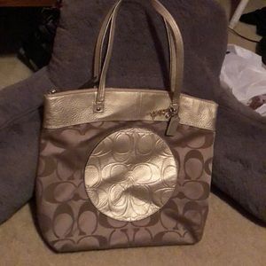Gold Coach Bag